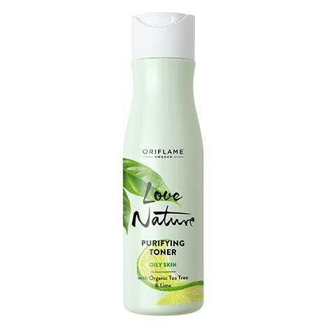 تونر صورت پوست چرب لاونیچر اوریفلیمLove Nature Purifying Toner with Organic Tea Tree & Lime
