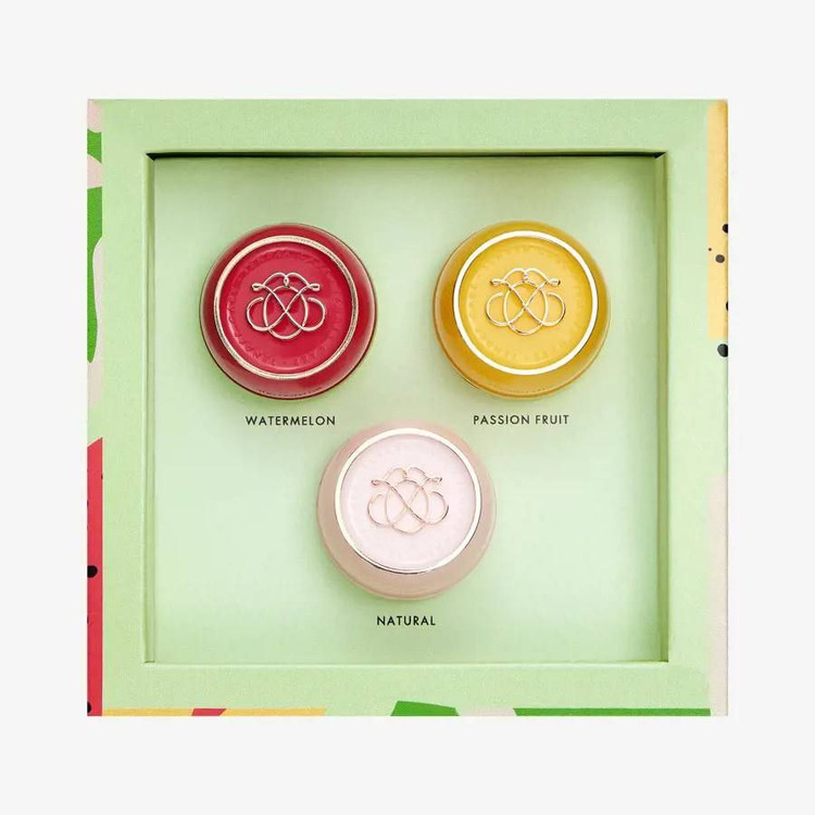 پک سه عددی تندر کر/ بالم موم عسل/پشن فروت،هنداونه،موم عسل/اوریفلیمTender Care Collection - Natural, Passion Fruit and Watermelon