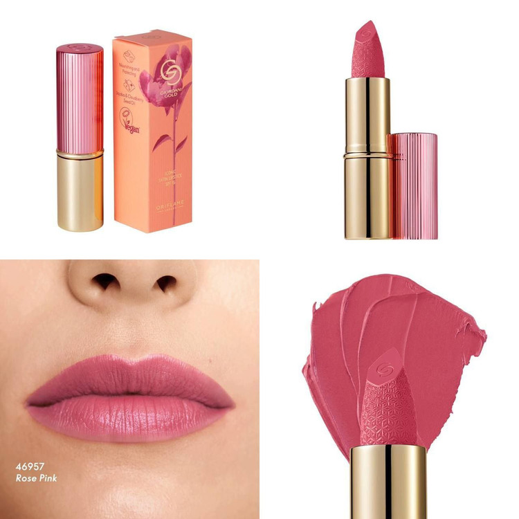 رژلب لوکس ساتنی جوردانی گاو رنگ گلد رز ظریف spf 15 کد 47957